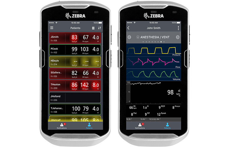 Masimo - Replica review the status of all patients through color-coded alarm 